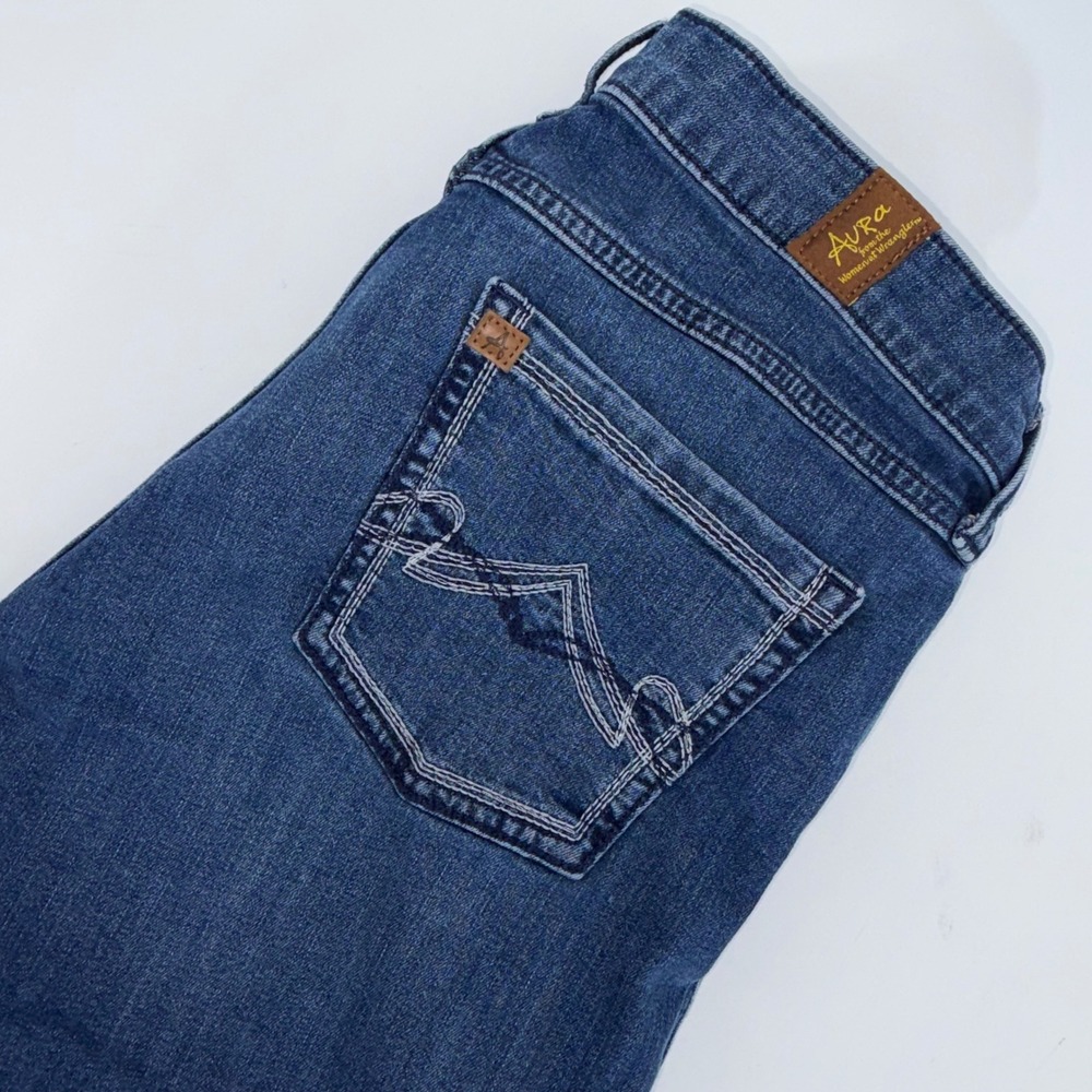 Wrangler Aura Instantly Slimming Bootcut Jeans Blue 12 AVG